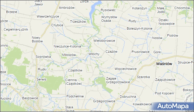 mapa Skały gmina Nowa Słupia, Skały gmina Nowa Słupia na mapie Targeo