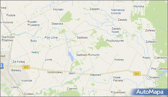 mapa Nowe Sadłowo, Nowe Sadłowo na mapie Targeo