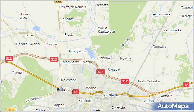 mapa Stańków, Stańków na mapie Targeo