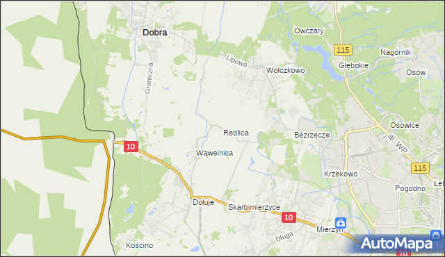 mapa Redlica, Redlica na mapie Targeo