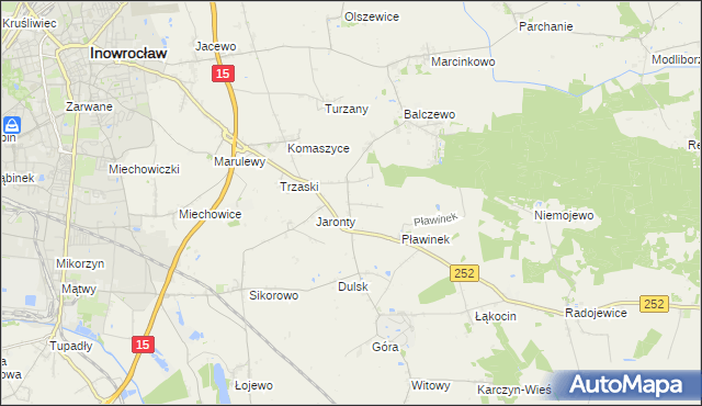 mapa Dziennice, Dziennice na mapie Targeo