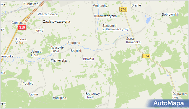 mapa Pawełki gmina Sokółka, Pawełki gmina Sokółka na mapie Targeo