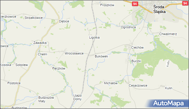 mapa Bukówek, Bukówek na mapie Targeo