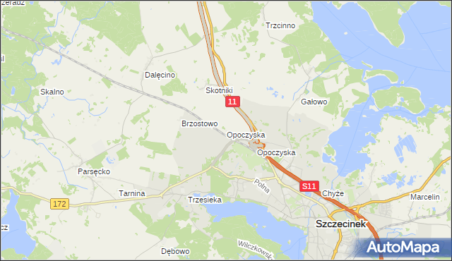 mapa Opoczyska, Opoczyska na mapie Targeo