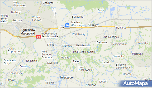mapa Będziemyśl, Będziemyśl na mapie Targeo