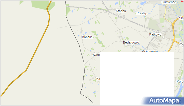 mapa Warnik, Warnik na mapie Targeo