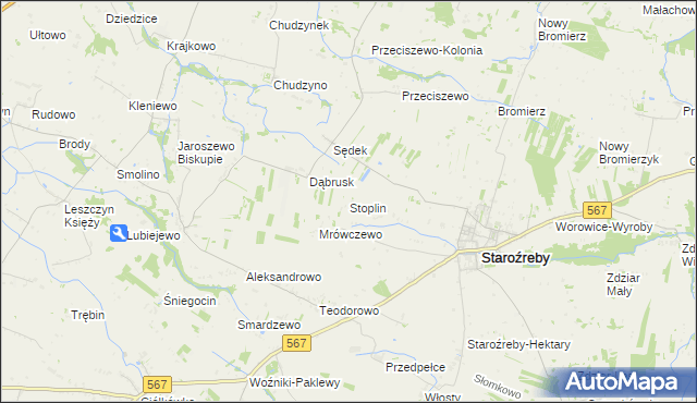 mapa Stoplin, Stoplin na mapie Targeo
