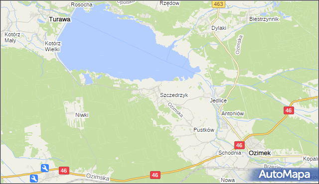 mapa Szczedrzyk, Szczedrzyk na mapie Targeo