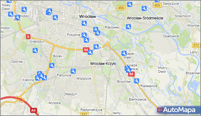 mapa Tarnogaj, Tarnogaj na mapie Targeo