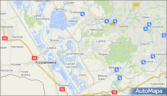 mapa Bluszczów, Bluszczów na mapie Targeo