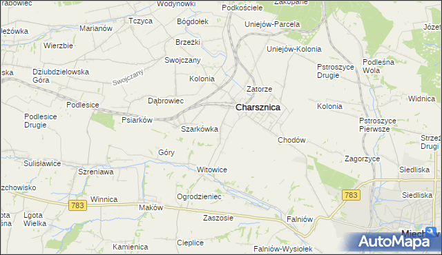 mapa Ciszowice, Ciszowice na mapie Targeo