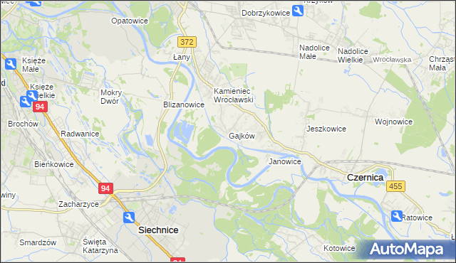 mapa Gajków, Gajków na mapie Targeo