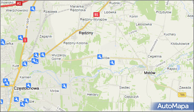mapa Jaskrów, Jaskrów na mapie Targeo