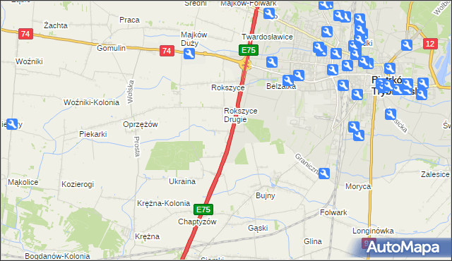 mapa Kargał-Las, Kargał-Las na mapie Targeo