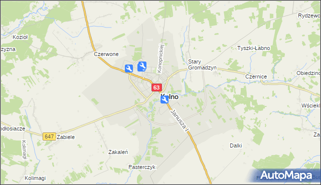 mapa Kolno, Kolno na mapie Targeo