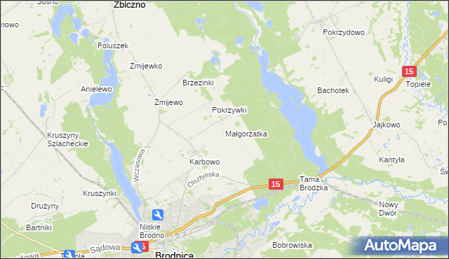 mapa Małgorzatka, Małgorzatka na mapie Targeo