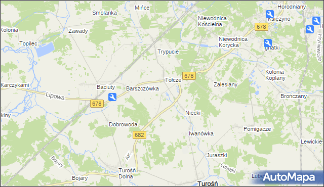 mapa Markowszczyzna, Markowszczyzna na mapie Targeo