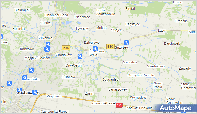 mapa Nowe Mostki, Nowe Mostki na mapie Targeo