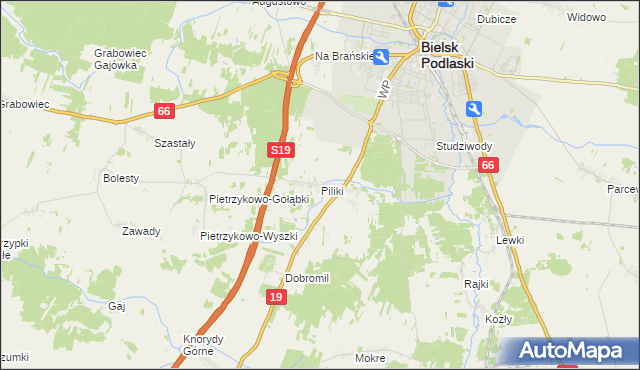 mapa Piliki, Piliki na mapie Targeo