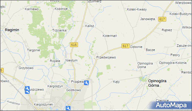 mapa Przedwojewo, Przedwojewo na mapie Targeo