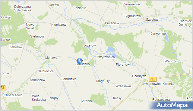 mapa Przyrownica, Przyrownica na mapie Targeo