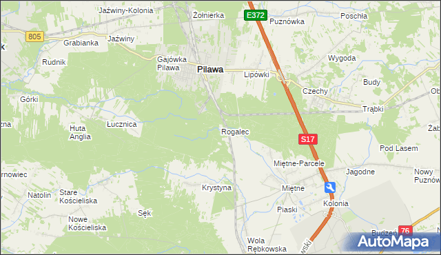 mapa Rogalec, Rogalec na mapie Targeo