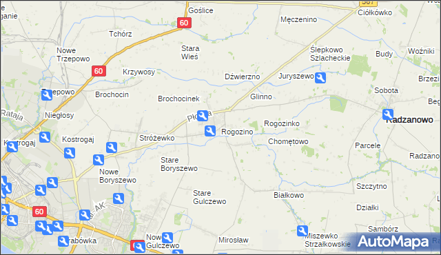 mapa Rogozino, Rogozino na mapie Targeo