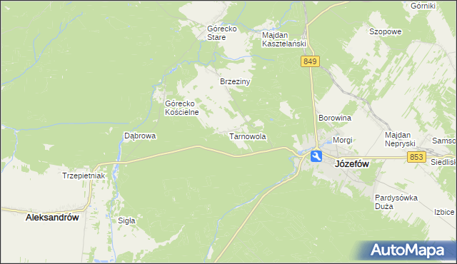 mapa Tarnowola, Tarnowola na mapie Targeo