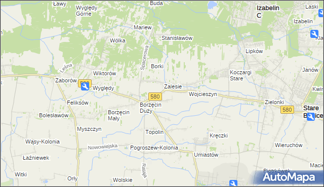 mapa Wierzbin, Wierzbin na mapie Targeo