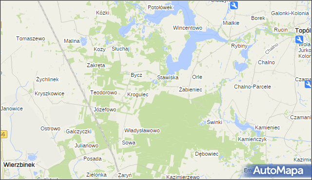 mapa Wyrobki gmina Topólka, Wyrobki gmina Topólka na mapie Targeo