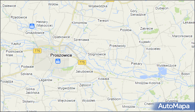 mapa Górka Stogniowska, Górka Stogniowska na mapie Targeo