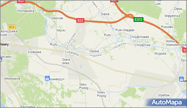 mapa Witowice gmina Końskowola, Witowice gmina Końskowola na mapie Targeo