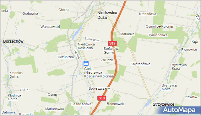 mapa Załucze, Załucze na mapie Targeo