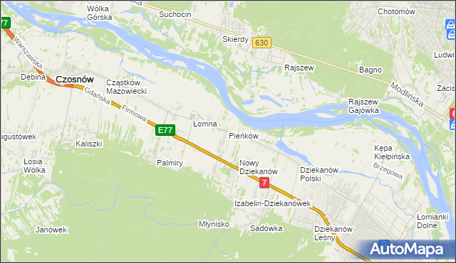 mapa Pieńków, Pieńków na mapie Targeo