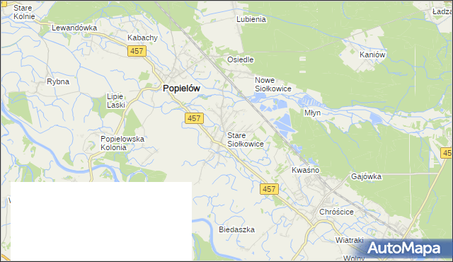 mapa Stare Siołkowice, Stare Siołkowice na mapie Targeo