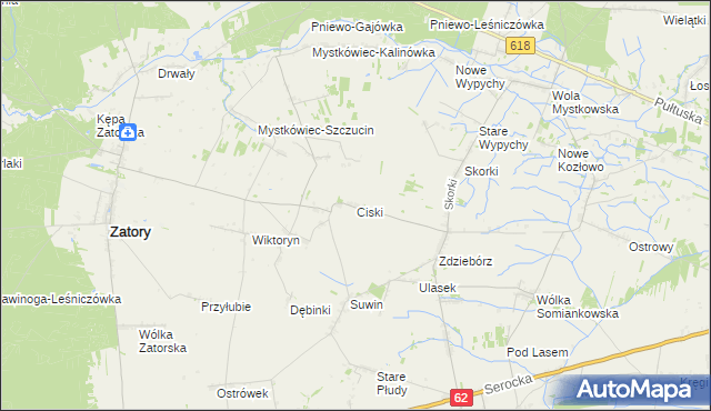 mapa Ciski, Ciski na mapie Targeo