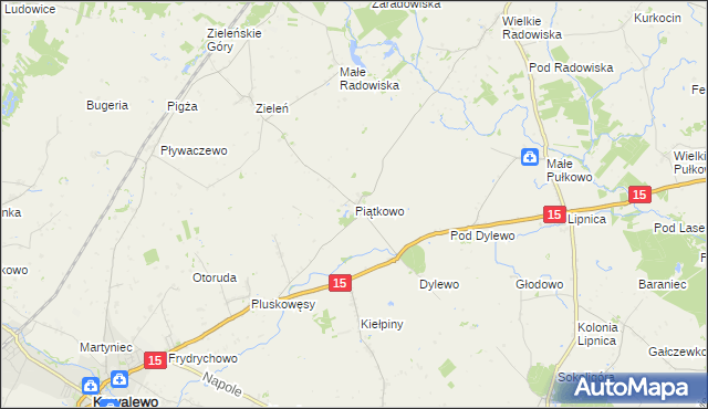 mapa Piątkowo gmina Kowalewo Pomorskie, Piątkowo gmina Kowalewo Pomorskie na mapie Targeo