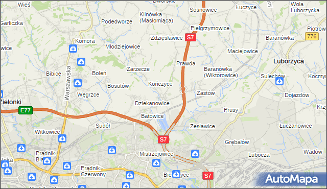 mapa Raciborowice gmina Michałowice, Raciborowice gmina Michałowice na mapie Targeo