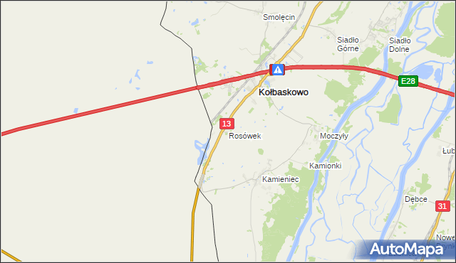 mapa Rosówek, Rosówek na mapie Targeo