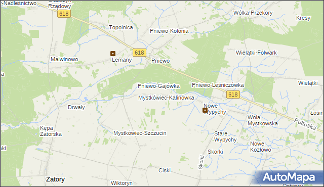 mapa Stary Mystkówiec, Stary Mystkówiec na mapie Targeo