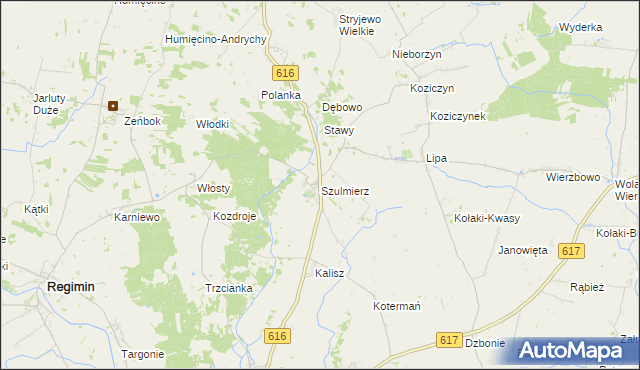 mapa Szulmierz, Szulmierz na mapie Targeo
