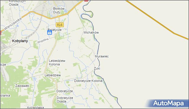 mapa Murawiec, Murawiec na mapie Targeo