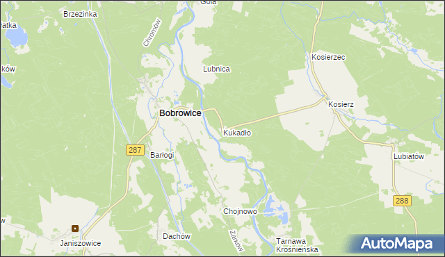 mapa Kukadło, Kukadło na mapie Targeo