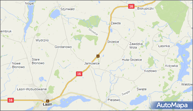 mapa Nowe Jankowice gmina Łasin, Nowe Jankowice gmina Łasin na mapie Targeo