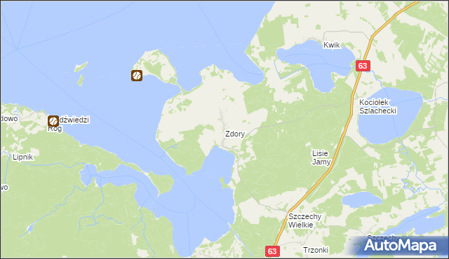 mapa Zdory, Zdory na mapie Targeo