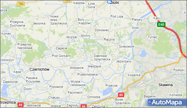 mapa Dąbrowa Szlachecka, Dąbrowa Szlachecka na mapie Targeo