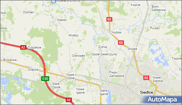 mapa Opole-Świerczyna, Opole-Świerczyna na mapie Targeo