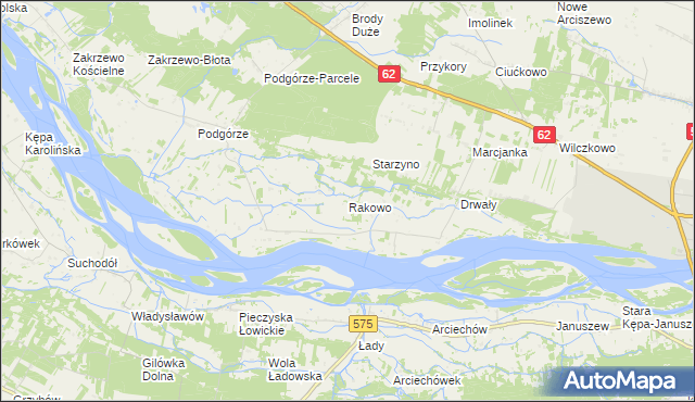 Wodospad w Rakowo gmina Wyszogród Więcej... na mapie Targeo