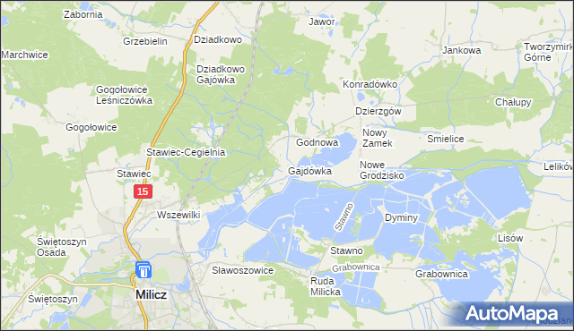 mapa Gajdówka, Gajdówka na mapie Targeo