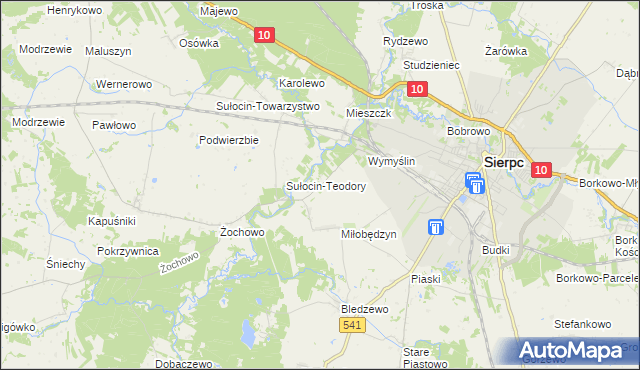 mapa Kwaśno, Kwaśno na mapie Targeo